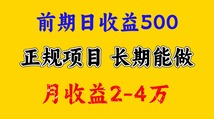 一天收益500+ 上手熟悉后赚的更多，事是做出来的，任何项目只要用心，必有结果-启航188资源站