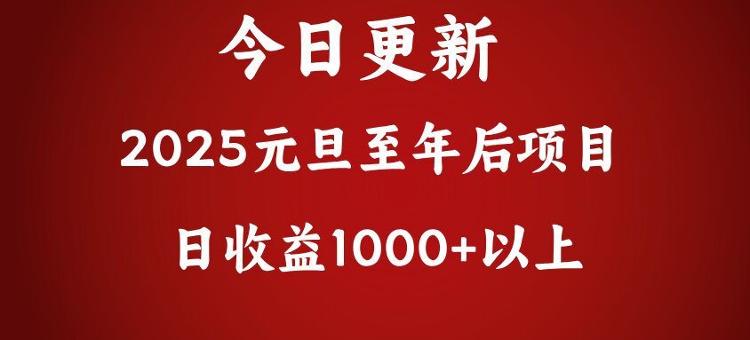 翻身项目，日收益1000+以上-启航188资源站