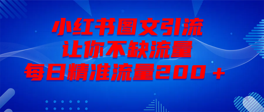 最新！小红书图文引流，全面解析日引300私域流量，是怎样做到的！-启航188资源站