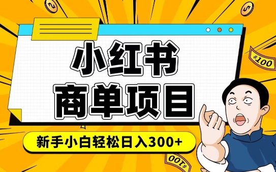 小红书千粉商单，稳定快速变现项目，实现月入6-8k并不是很难-启航188资源站