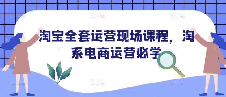 淘宝全套运营现场课程，淘系电商运营必学-启航188资源站